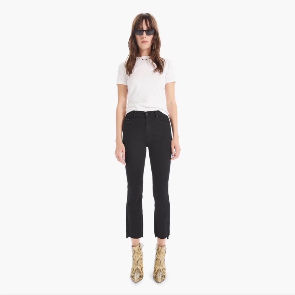 Mother Jeans the insider Crop step Fray not guilty wash